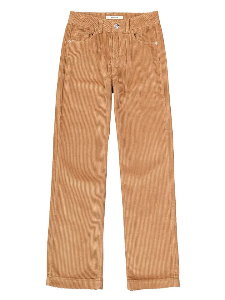 Garcia Spodnie sztruksowe w kolorze jasnobrązowym rozmiar: 176