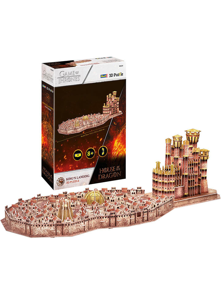 Revell 262-częściowe puzzle 3D "House of the Dragon King's Landing" - 8+ rozmiar: onesize
