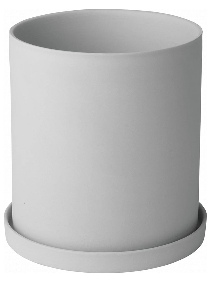 Blomus Doniczka "Nona" w kolorze jasnoszarym na zioła - Ø 12,5 cm rozmiar: onesize