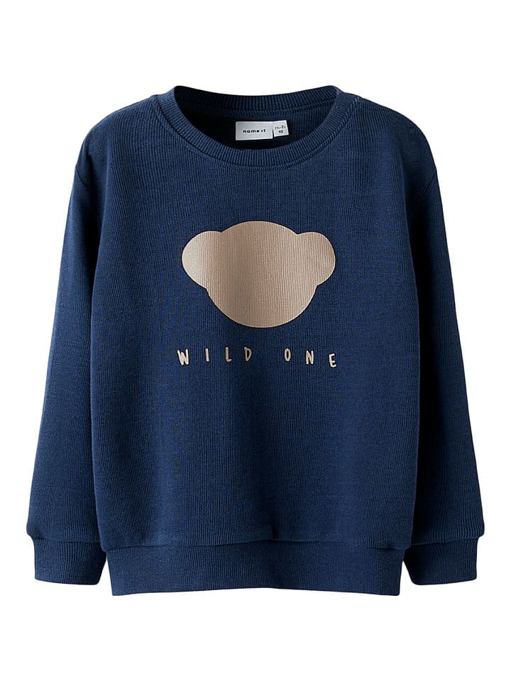 name it Bluza "Pobear" w kolorze niebieskim rozmiar: 92