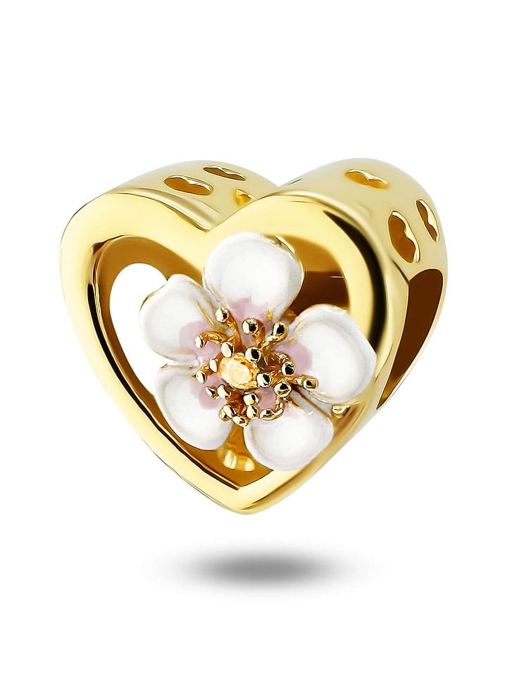 CHARM'S Pozłacany charms z cyrkoniami rozmiar: onesize