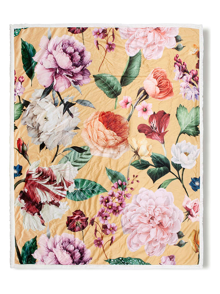 Descanso Pled "Fiori" ze wzorem rozmiar: 130x160 cm