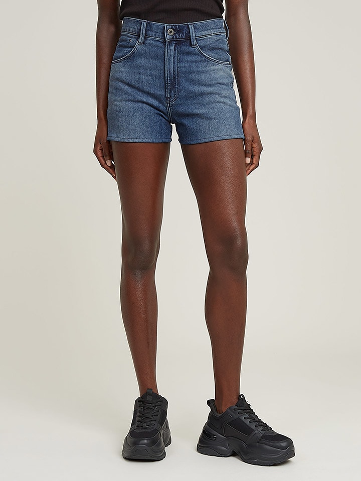 G-Star Szorty dżinsowe w kolorze niebieskim rozmiar: W24