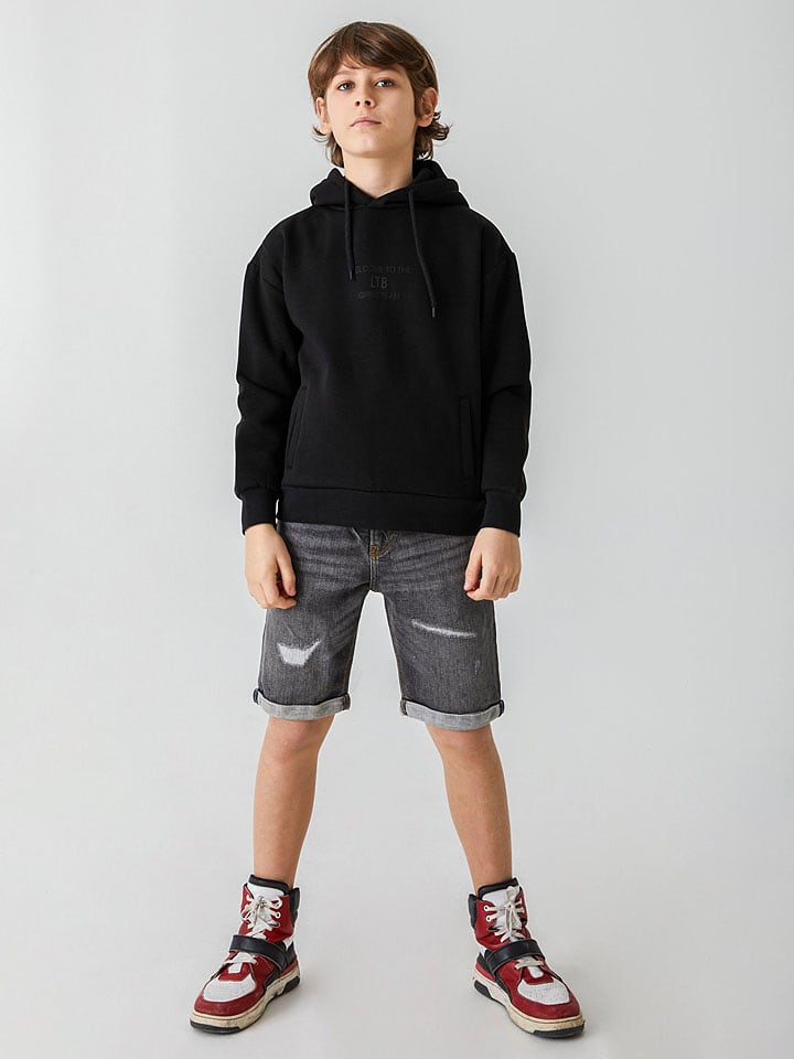 LTB Bermudy dżinsowe "Corvin B" w kolorze antracytowym rozmiar: 158