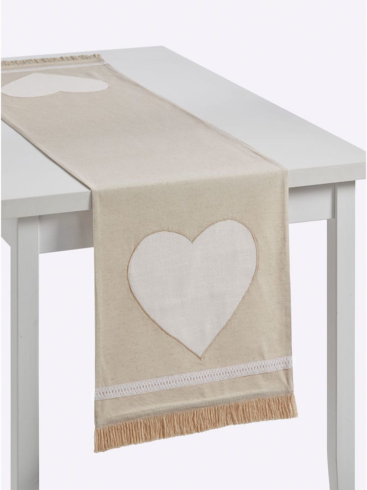 heine home Bieżnik w kolorze beżowym rozmiar: onesize