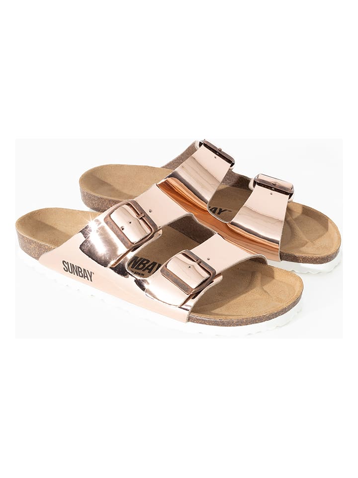 Sunbay Klapki "Trefle" w kolorze różowozłotym rozmiar: 38