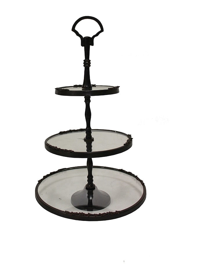 Anticline Etażerka w kolorze czarnym - wys. 55 x Ø 32 cm rozmiar: onesize