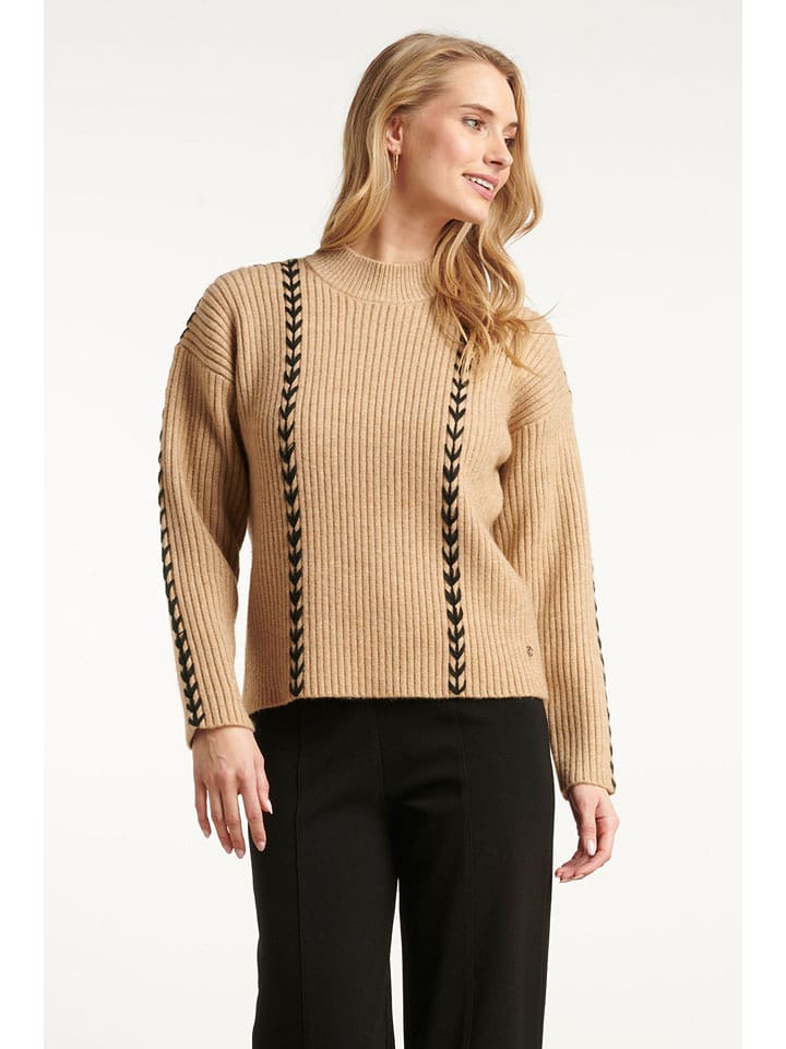 Smashed Lemon Sweter w kolorze beżowym rozmiar: 3XL