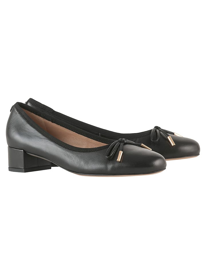 Högl Skórzane czółenka w kolorze czarnym rozmiar: 40