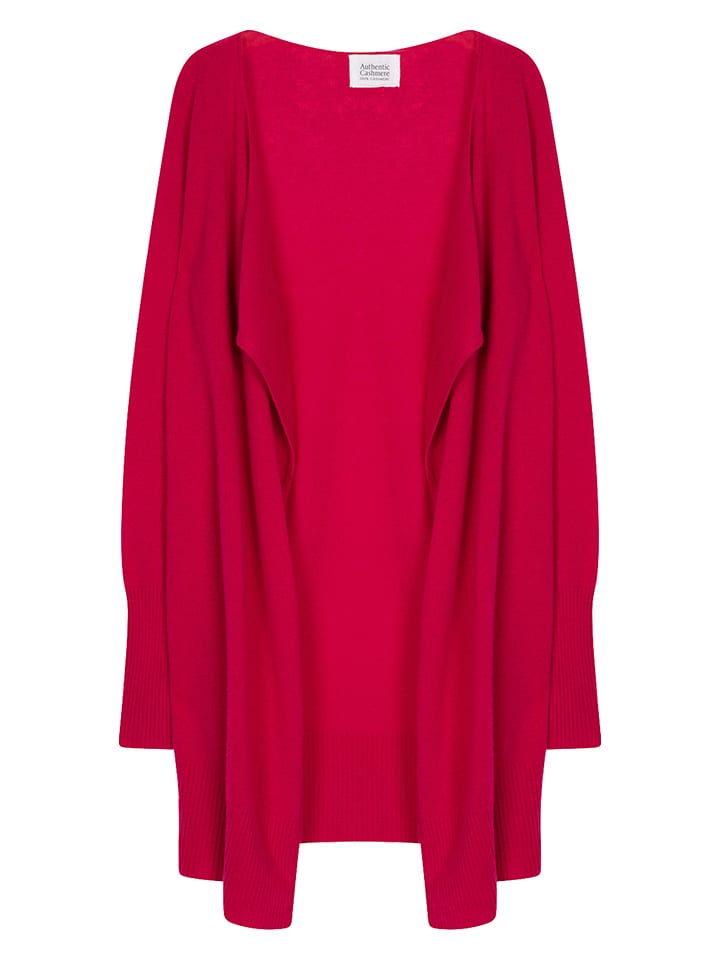 AUTHENTIC CASHMERE Kaszmirowy kardigan "Chesery" w kolorze czerwonym rozmiar: L