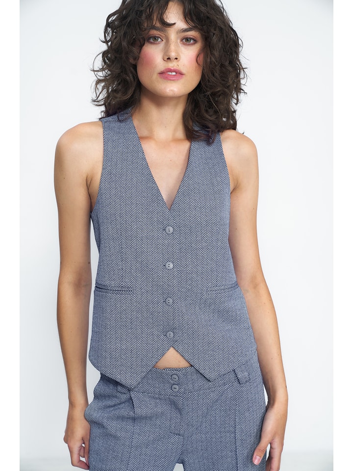 Nife Kamizelka w kolorze granatowo-białym rozmiar: 42