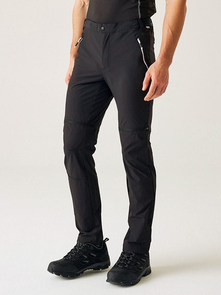 Regatta Spodnie funkcyjne Zipp-Off "Mountain ZOT" w kolorze czarnym rozmiar: 50