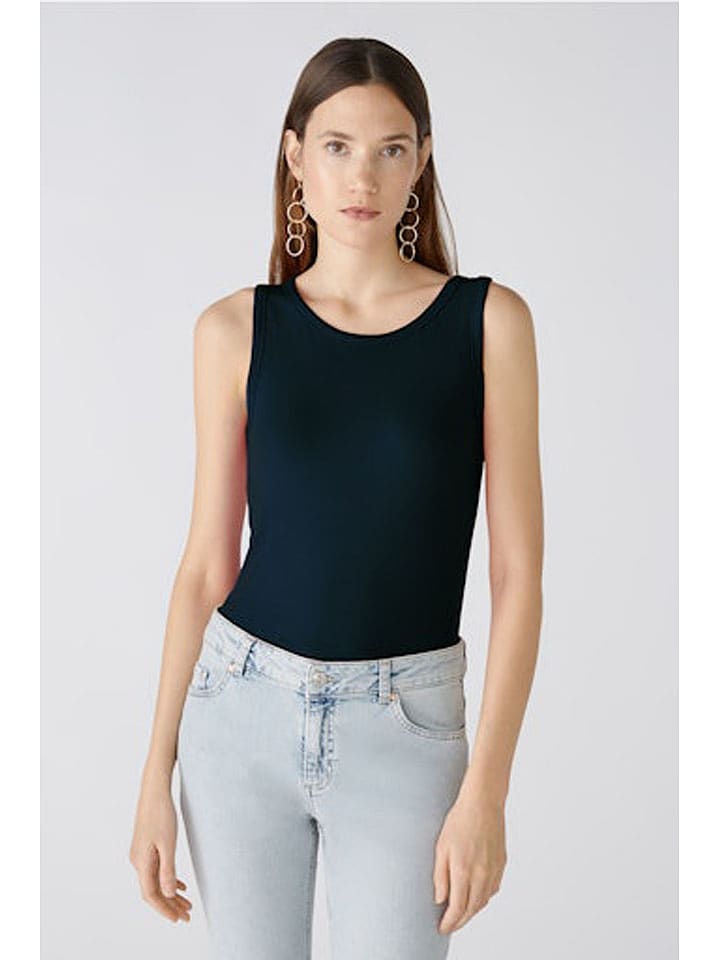Oui Top w kolorze granatowym rozmiar: 46