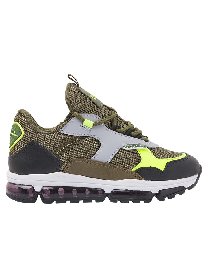 Vingino Sneakersy "Oxup" w kolorze oliwkowo-czarnym rozmiar: 39