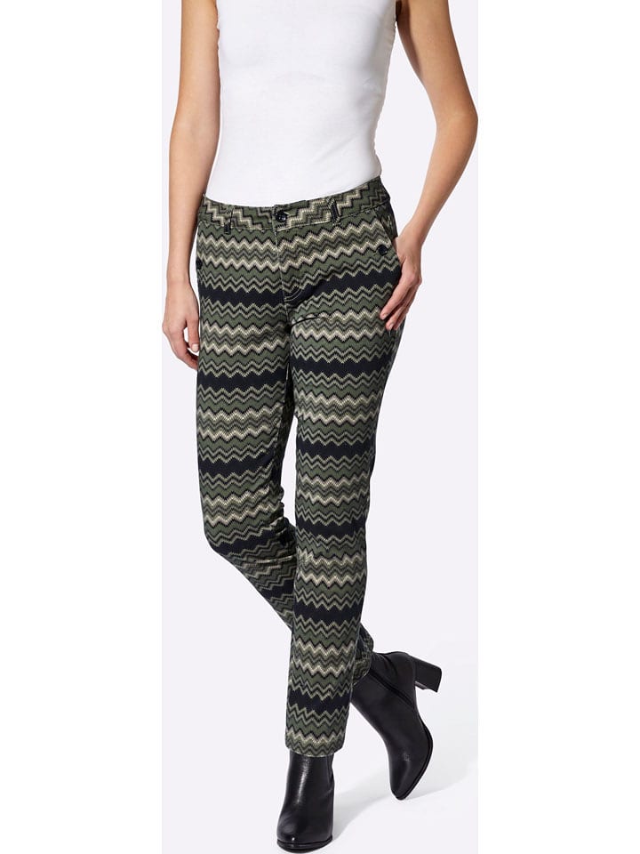 Heine Spodnie w kolorze khaki rozmiar: 40