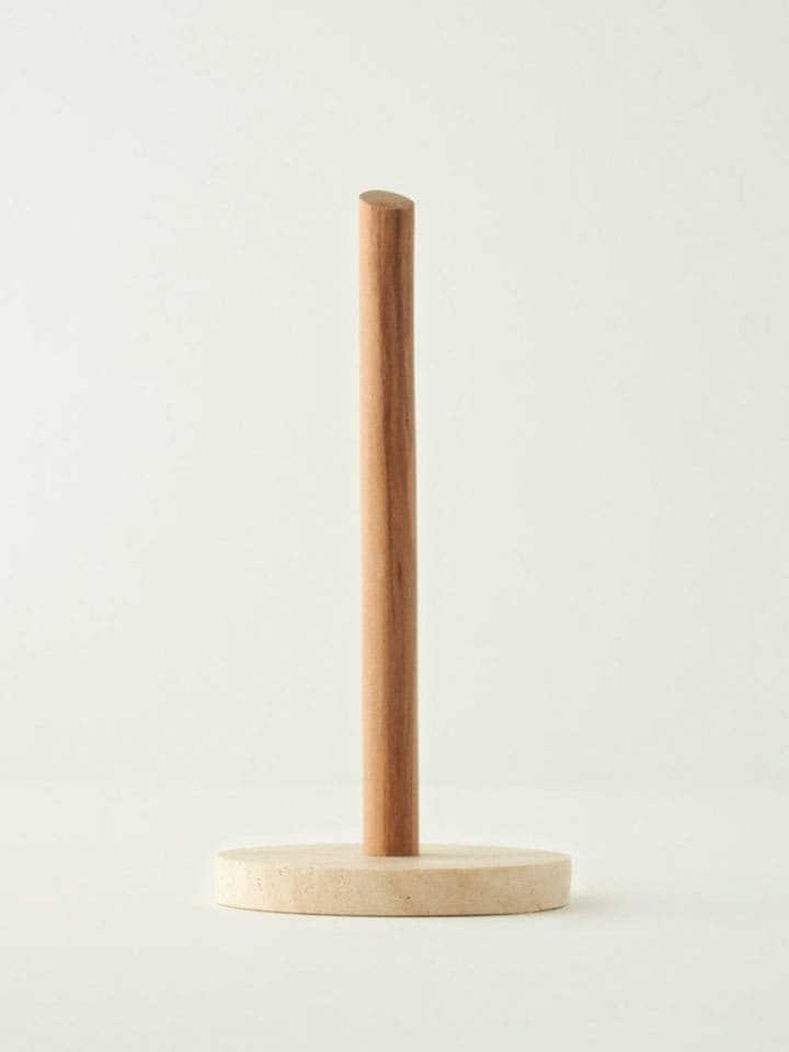 BELLA MAISON Stojak w kolorze beżowym na ręcznik papierowy - wys. 30 x Ø 14,5 cm rozmiar: onesize