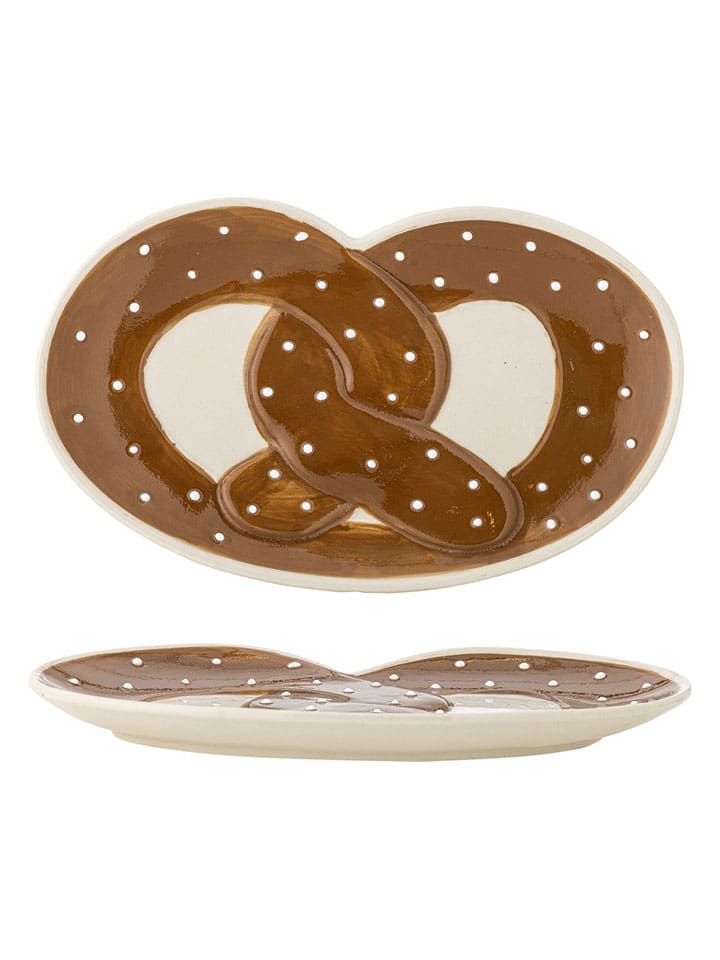 Bloomingville Taca "Treats" w kolorze jasnobrązowym do serwowania - 23,5 x 14 cm rozmiar: onesize