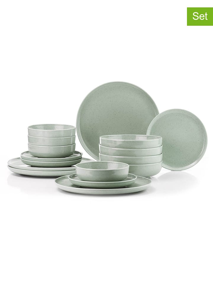 Hermia 16-częściowy zestaw w kolorze zielonym rozmiar: onesize