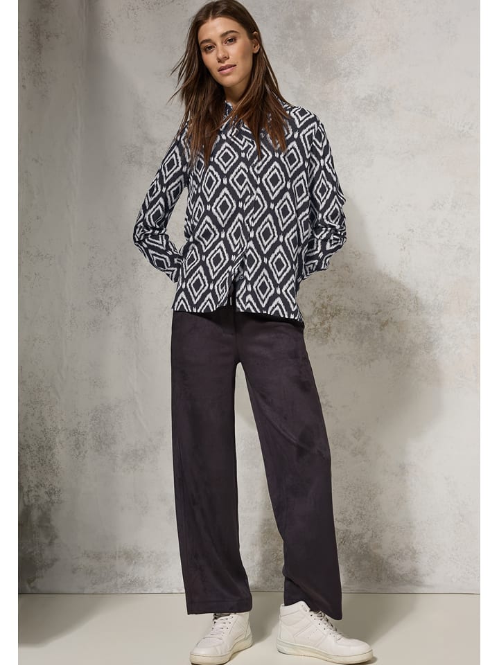 Cecil Bluzka w kolorze antracytowo-białym rozmiar: XS