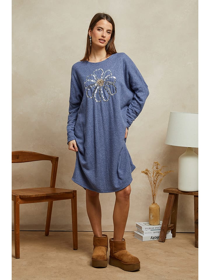 Plume Sukienka "Beverly" w kolorze niebieskim rozmiar: M