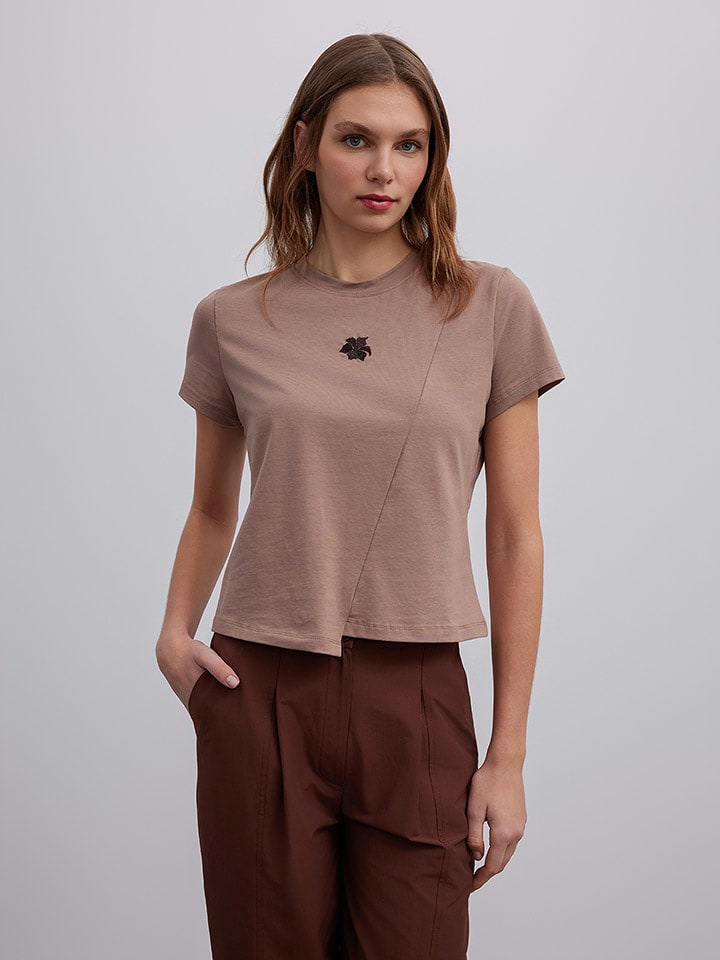 BGN Koszulka w kolorze szarobrązowym rozmiar: 40