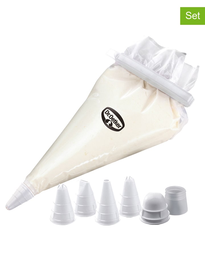 Dr. Oetker Jednorazowe rękawy cukiernicze (30 szt.) w kolorze białym - 31 x 18 cm rozmiar: onesize