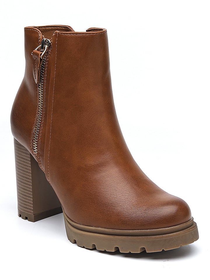 Sixth Sens Botki w kolorze karmelowym rozmiar: 41