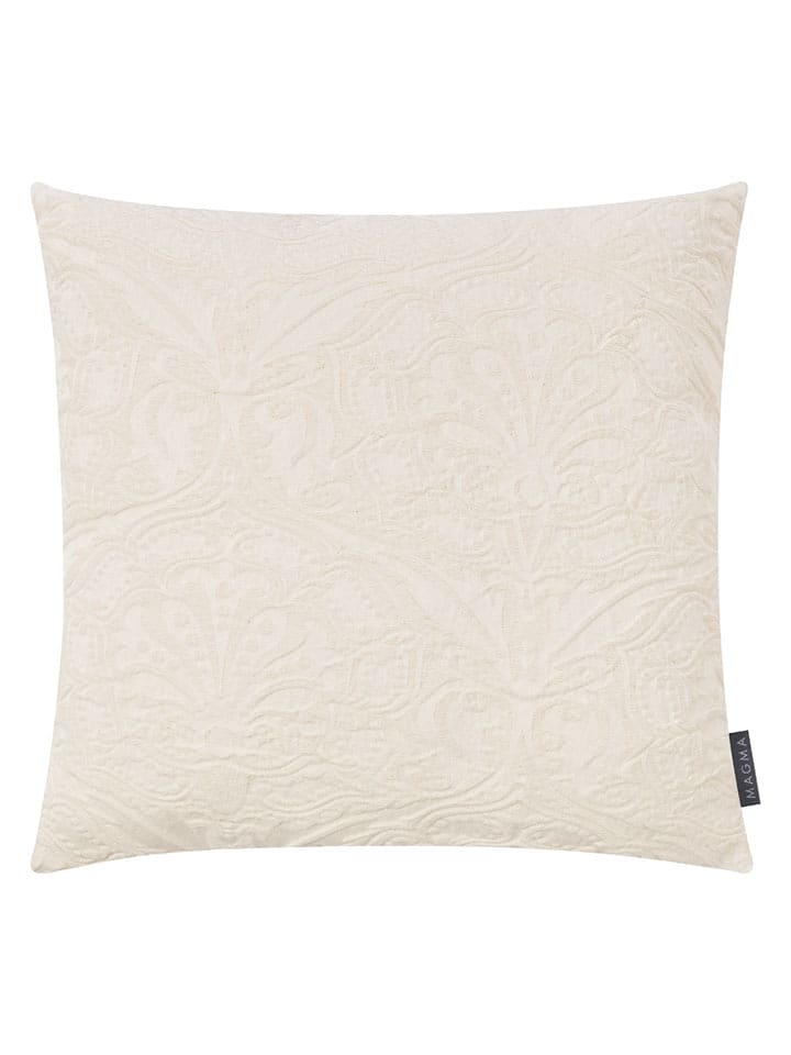 Magma Heimtex Poszewka "Levelin" w kolorze kremowym na poduszkę - 50 x 50 cm rozmiar: onesize