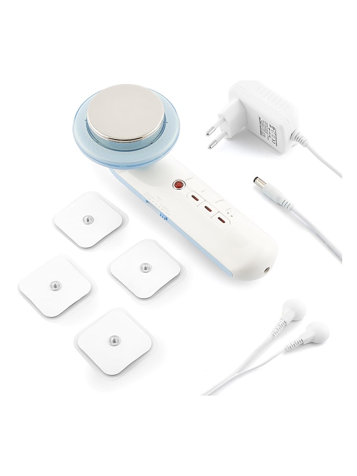 InnovaGoods Masażer ultradźwiękowy w kolorze białym - 7,5 x 18 x 5 cm rozmiar: onesize