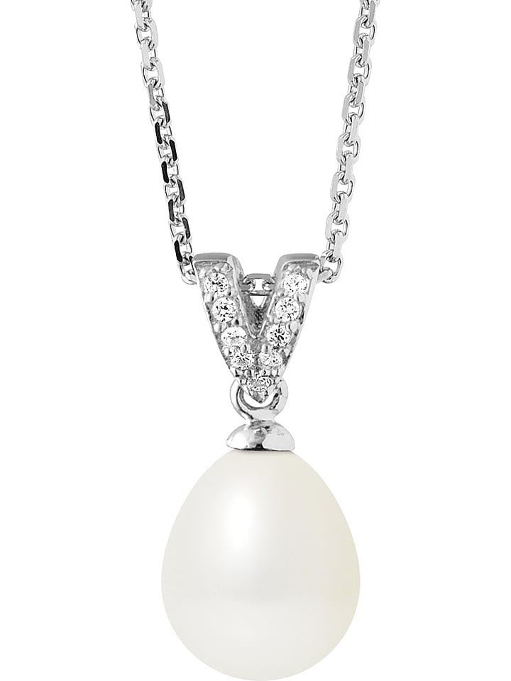 Pearl Addict Srebrny naszyjnik z perłą - dł. 42 cm rozmiar: onesize