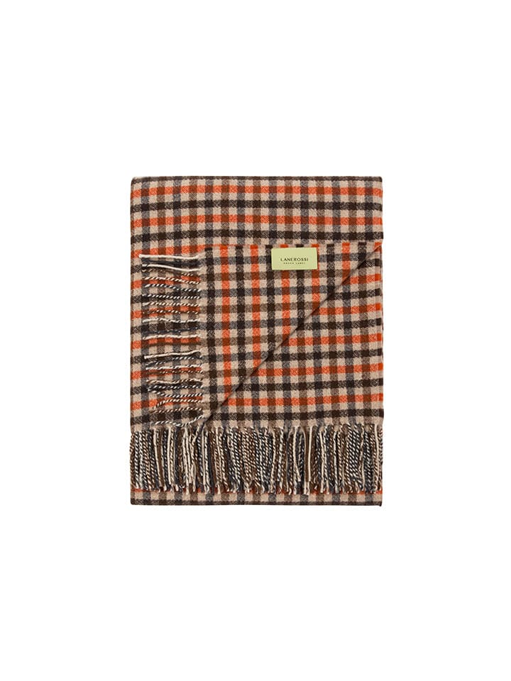 Lanerossi Koc w kolorze beżowo-czerwono-czarnym - 180 x 130 cm rozmiar: onesize