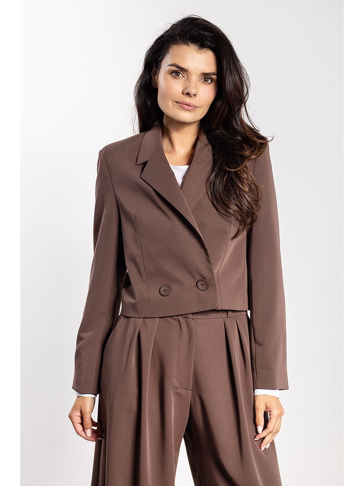 Awama Blezer w kolorze brązowym rozmiar: L