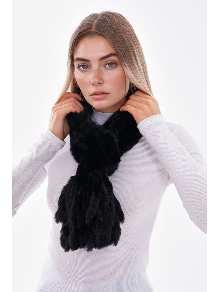 Lucky Bees Szal w kolorze czarnym - 106 x 15 cm rozmiar: onesize