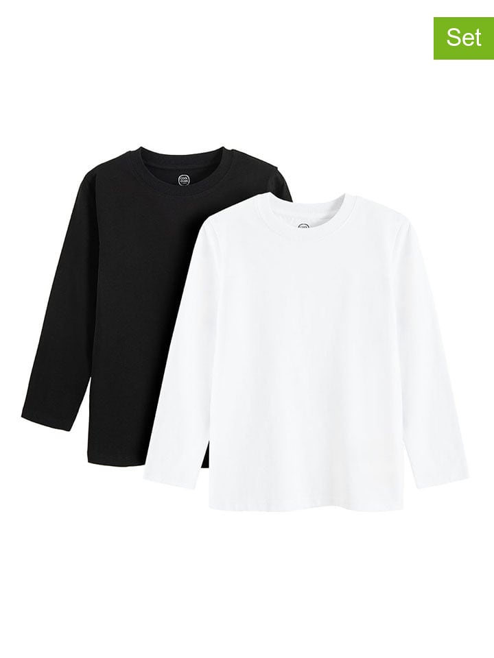 COOL CLUB Koszulki (2 szt.) w kolorze białym i czarnym rozmiar: 122