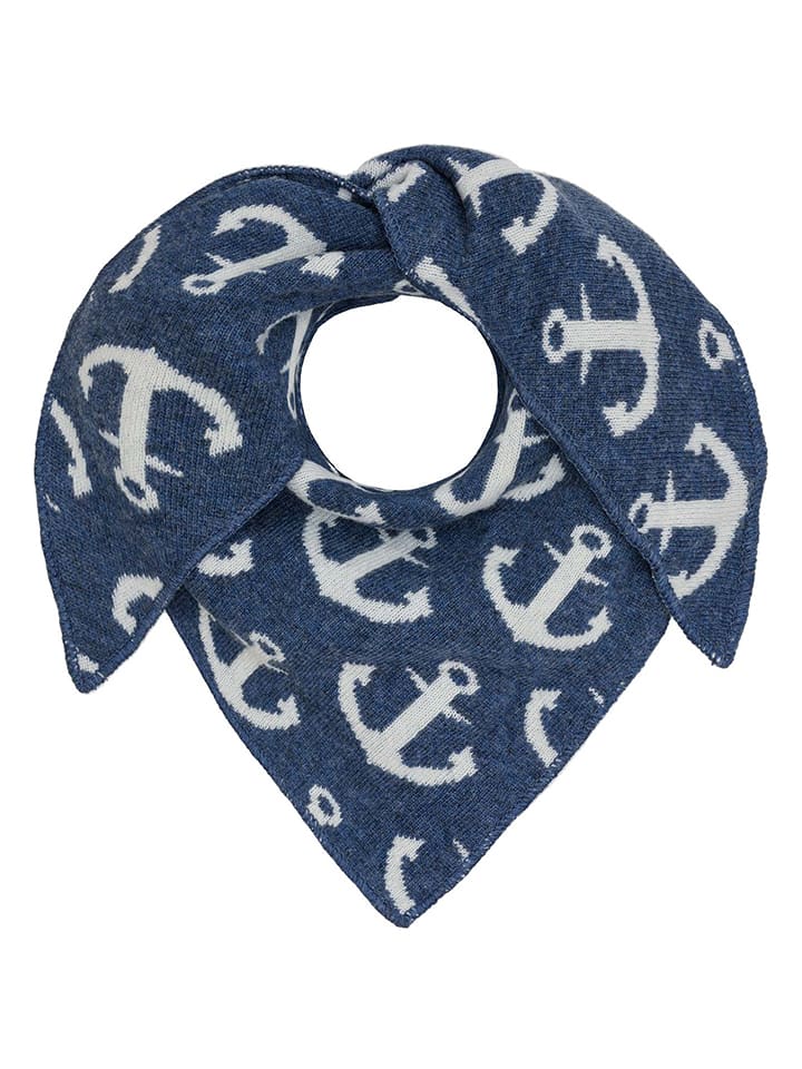 Zwillingsherz Chusta trójkątna "Anchor" w kolorze niebieskim rozmiar: onesize