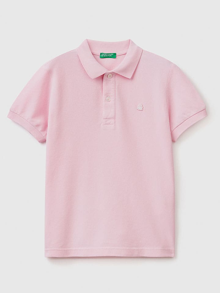 Benetton Koszulka polo w kolorze jasnoróżowym rozmiar: 122