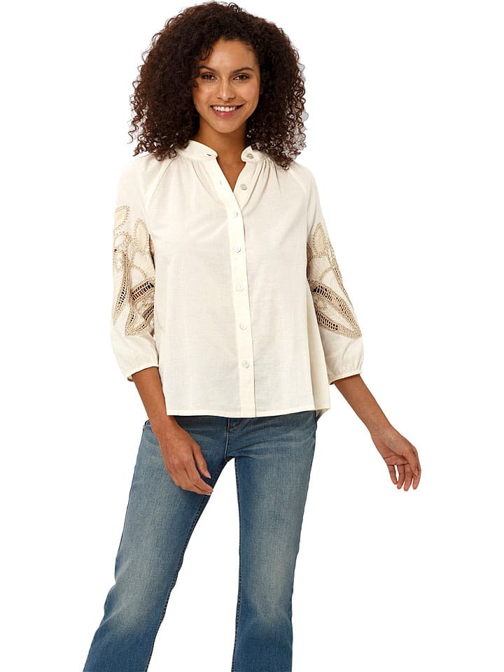 Heine Bluzka w kolorze kremowym rozmiar: 48