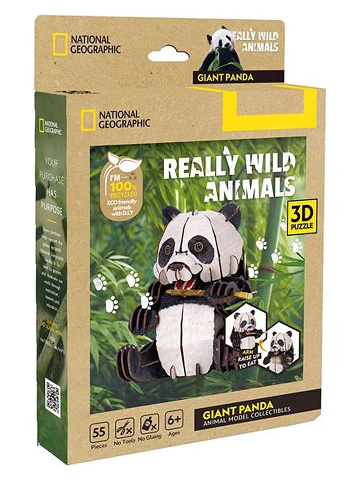CubicFun 55-częściowe puzzle 3D "Panda" - 6+ rozmiar: onesize