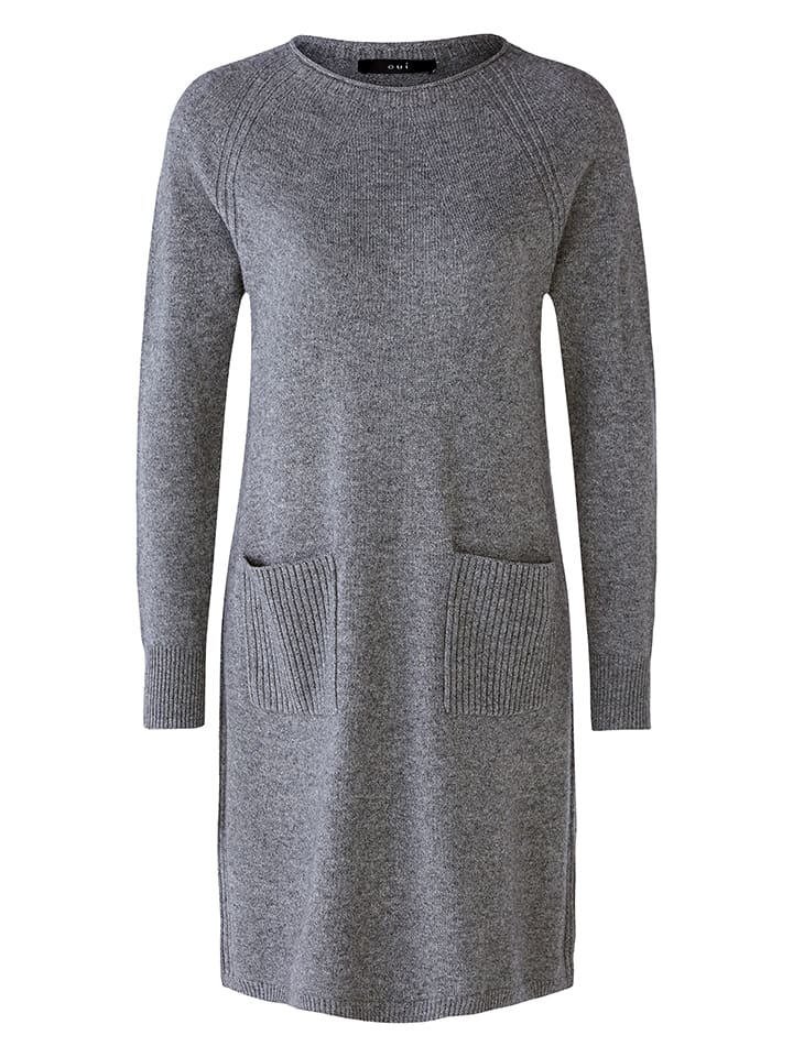 Oui Sukienka w kolorze szarym rozmiar: 36