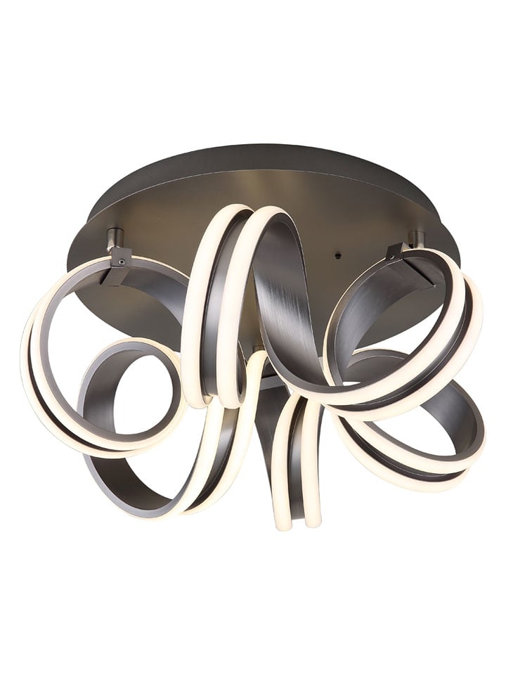 Globo lighting Lampa sufitowa LED "Kuni" w kolorze szarym - wys. 25 x Ø 46 cm rozmiar: onesize