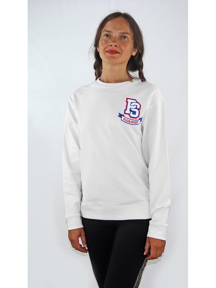 Plein Sport Bluza w kolorze białym rozmiar: S