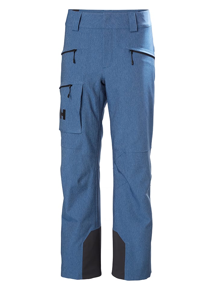 Helly Hansen Spodnie narciarskie "Powderqueen" w kolorze niebieskim rozmiar: L