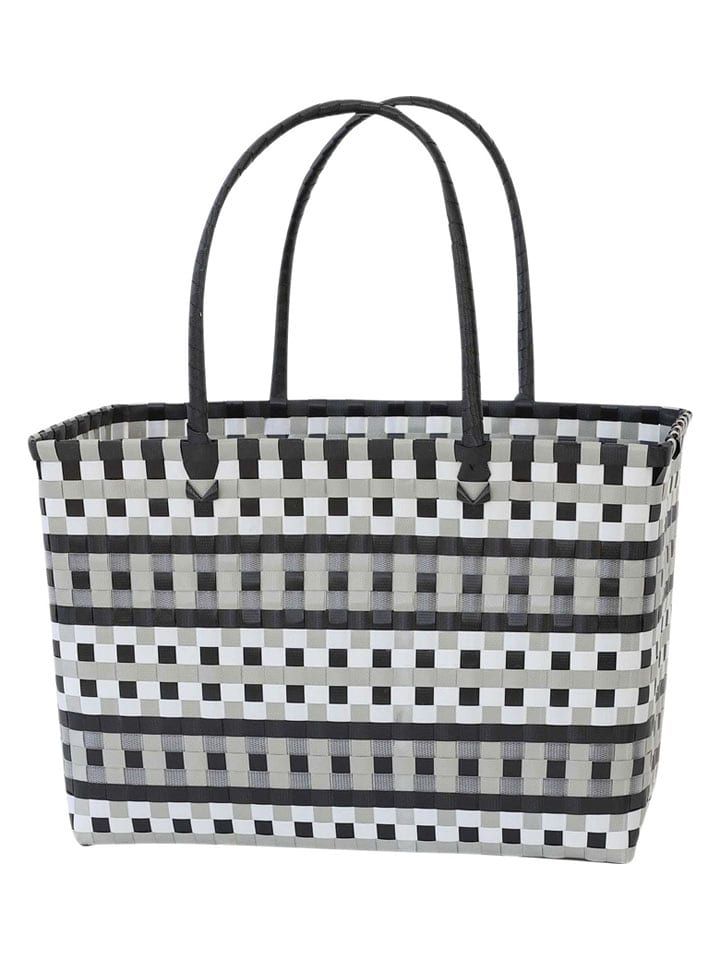 Overbeck and Friends Shopper bag "Kara" w kolorze czarno-szarym - 43 x 28 x 23 cm rozmiar: onesize
