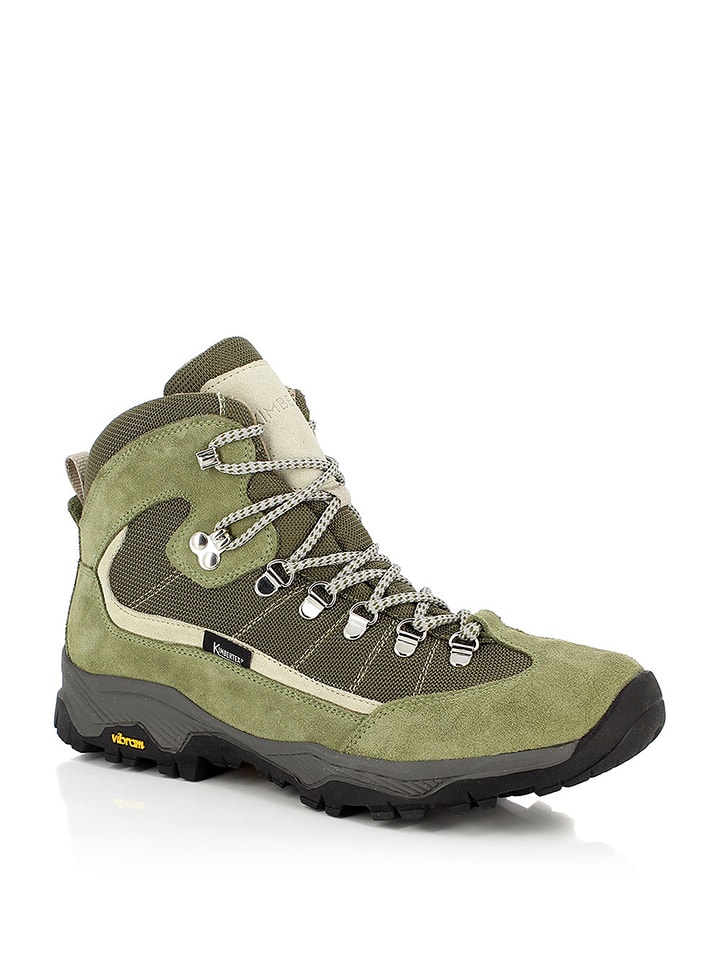 Kimberfeel Skórzane botki turystyczne "Atlas" w kolorze khaki rozmiar: 39