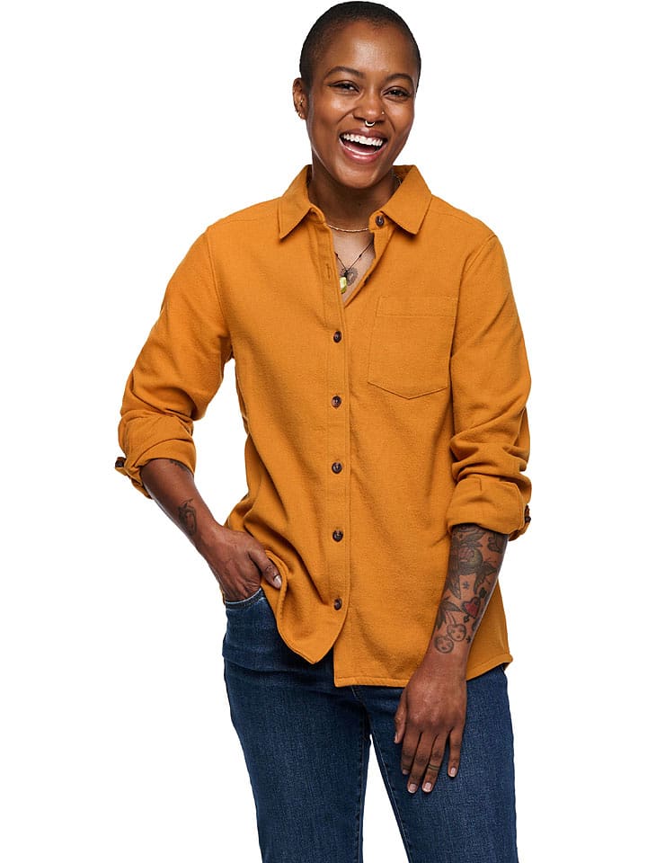 Black Diamond Koszula flanelowa "Projekt" w kolorze pomarańczowym rozmiar: S