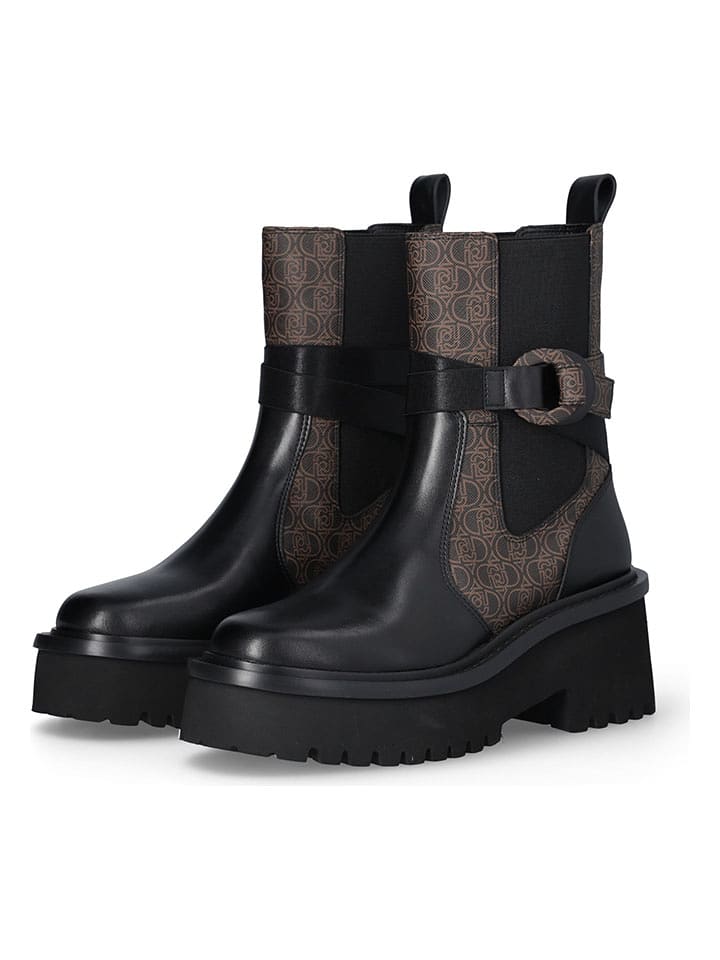 Liu Jo Botki w kolorze czarno-jasnobrązowym rozmiar: 39