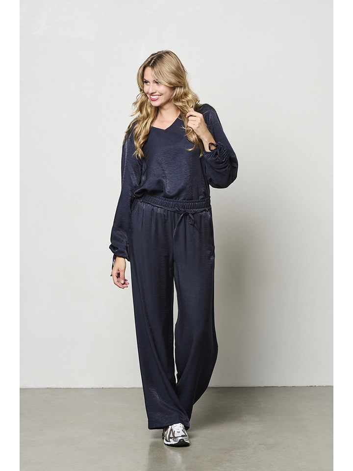 &Co Woman Bluzka "Marbelle" w kolorze granatowym rozmiar: M