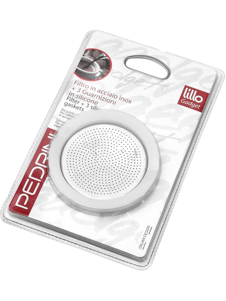 Pedrini Filtr w kolorze srebrnym do ekspresu do kawy z uszczelką rozmiar: onesize