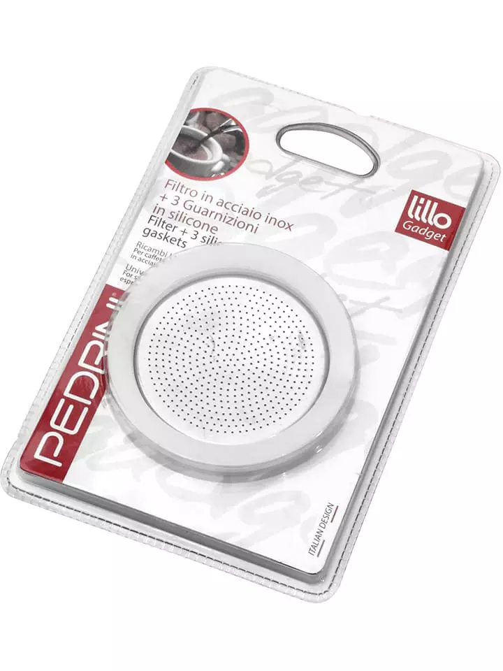 Pedrini Filtr w kolorze srebrnym do ekspresu do kawy z uszczelką rozmiar: onesize