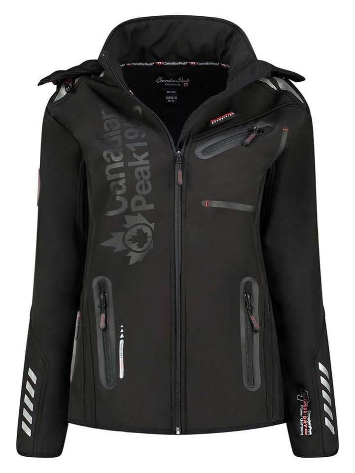 Canadian Peak Kurtka softshellowa "Reinak" w kolorze czarnym rozmiar: S